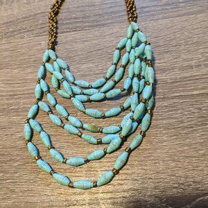 Noonday Collection Paper Bead Necklace